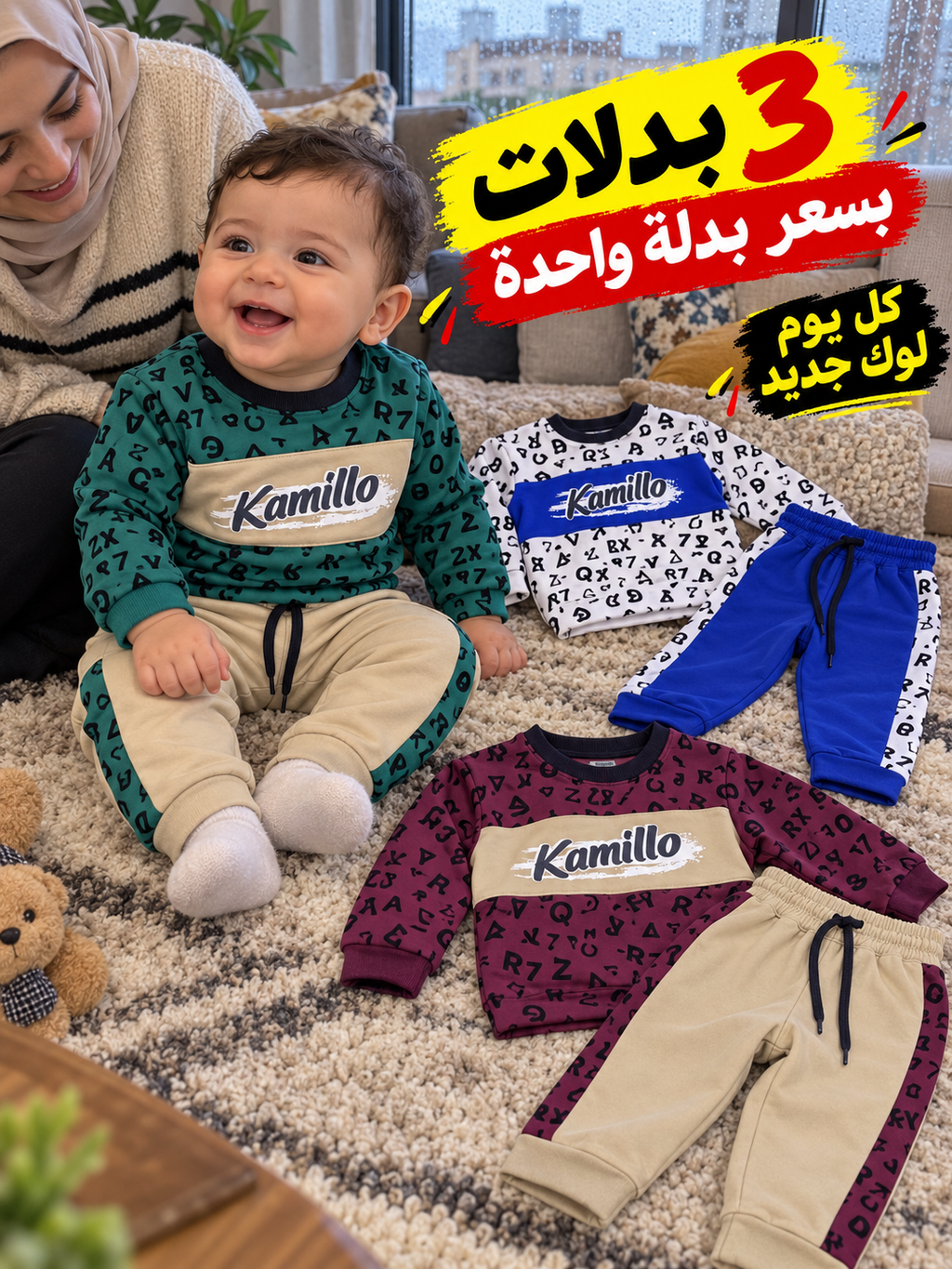مجموعة 3 بدلات بسعر بدلة واحدة كاميلو